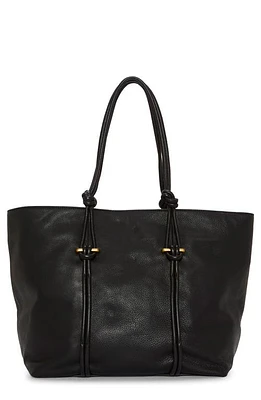 Vince Camuto Lynne Leather Tote in Black Indpeb at Nordstrom