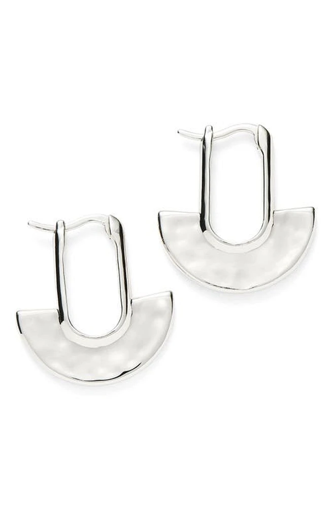 Missoma Mini Zenyu Fan Hoop Earrings in Silver at Nordstrom