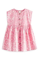 NEXT Kids' Floral Cotton Dress Pink Tulip at Nordstrom,