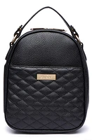 Luli Bebé Monaco Faux Leather Snack Bag in Ebony Black at Nordstrom