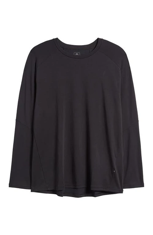 Focus-T Long Sleeve Performance Running T-Shirt Black at Nordstrom,