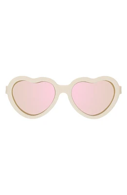 Babiators Kids' Polarized Heart Shaped Sunglasses in Sweet Cream at Nordstrom, Size 6 Y