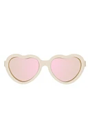 Babiators Kids' Polarized Heart Shaped Sunglasses in Sweet Cream at Nordstrom, Size 6 Y