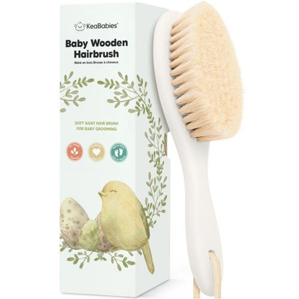 KeaBabies Baby Hair Brush in Vanilla at Nordstrom