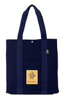 GOODEE Bassi Recycled PET Canvas Market Tote in Navy at Nordstrom