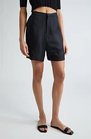 Loulou Studio High Waist Silk Shorts at Nordstrom,