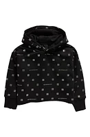 GIVENCHY KIDS Kids' Logo Fleece Hoodie in Black at Nordstrom, Size 5Y