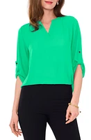 Chaus Split Neck Blouse at Nordstrom,