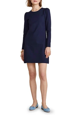 vineyard vines Long Sleeve Ponte Minidress Nautical Navy at Nordstrom,