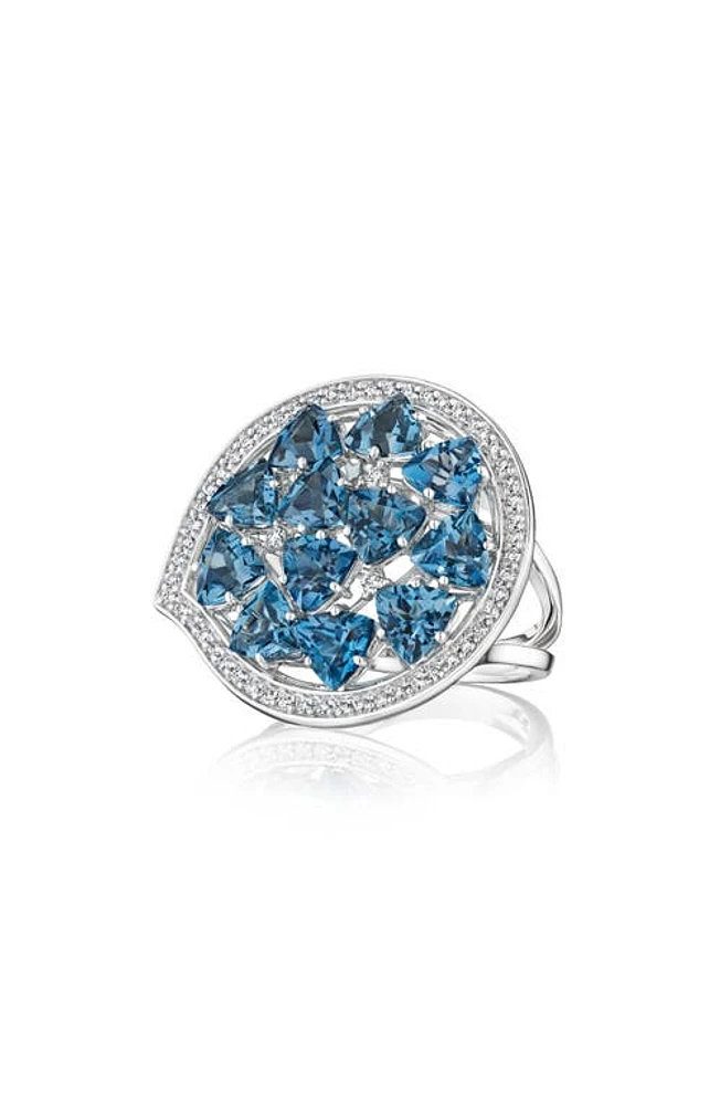 Hueb Mirage Topaz & Diamond Ring in White Gold at Nordstrom, Size 7