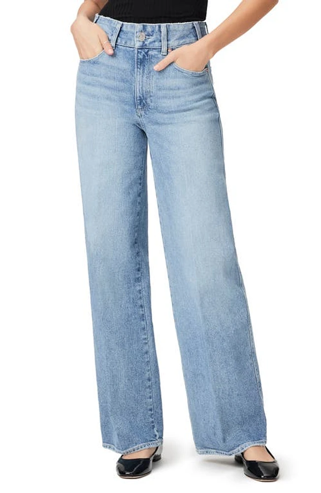 PAIGE Sasha High Waist Wide Leg Jeans Khristen Distressed at Nordstrom,