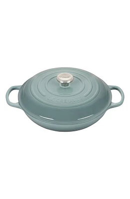 Le Creuset Signature 3.5-Quart Enameled Cast Iron Braiser in Sea Salt at Nordstrom