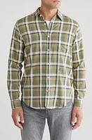 Closed Plaid Button-Up Shirt Sage Tea at Nordstrom,