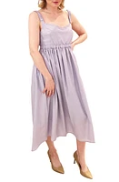 Emilia George Isabella Smocked Maternity Maxi Dress Purple at Nordstrom,