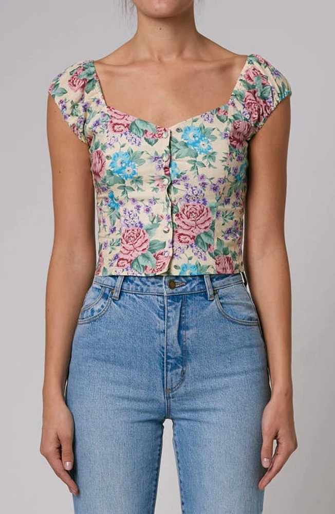 Rolla's Emmy Rosette Bustier Top Buttercream at Nordstrom,