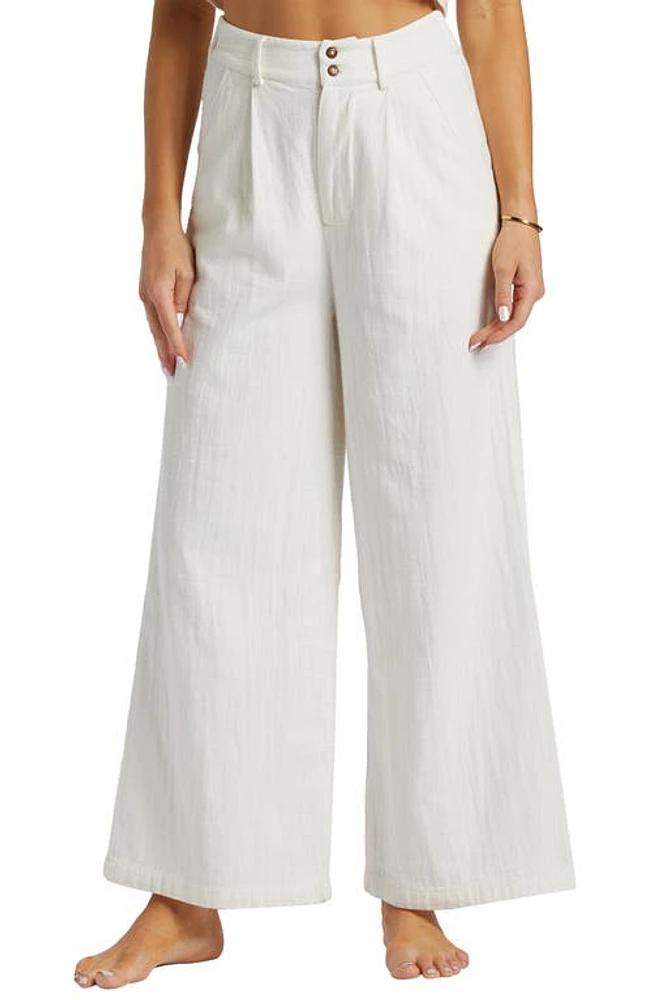 Billabong Tailor Made Wide Leg Cotton Pants Salt Crystal at Nordstrom,