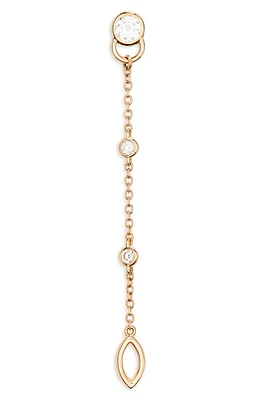 COURBET Pont de Art Lab Created Diamond Single Linear Drop Earring in Rose Gold at Nordstrom