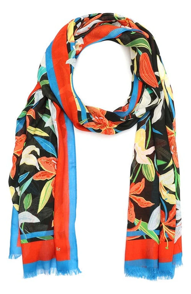 Kate Spade New York summer lilies oblong scarf in Multi at Nordstrom