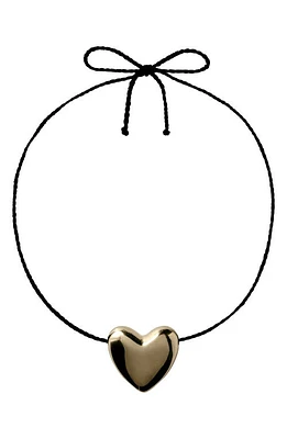 Annika Inez Heart Pendant Necklace in Gold at Nordstrom