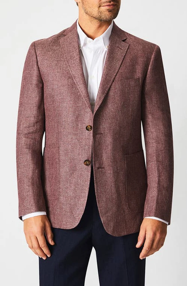 Billy Reid Linen Blend Sport Coat Rose at Nordstrom,