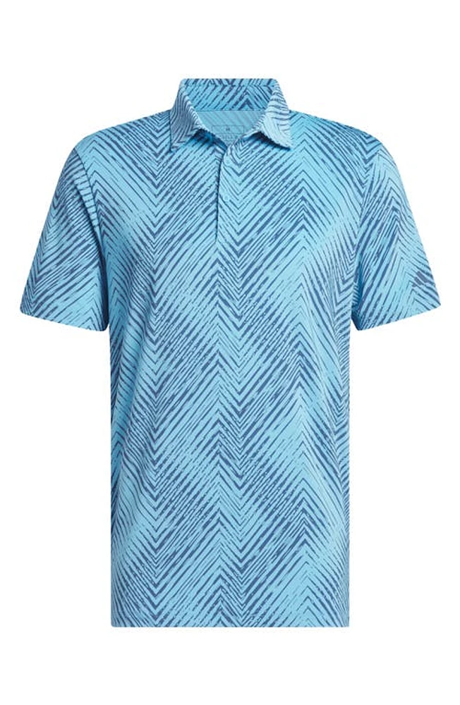 adidas Golf Ultimate365 Print Polo Semi Blue Burst at Nordstrom,