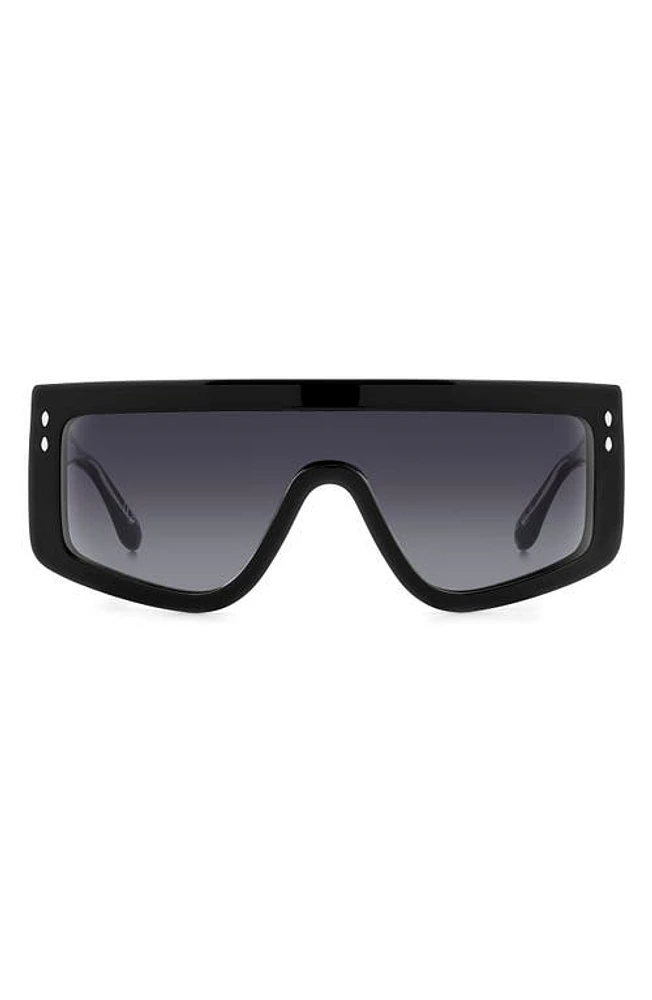 Isabel Marant 99mm Gradient Flat Top Sunglasses in Black/Grey Shaded at Nordstrom