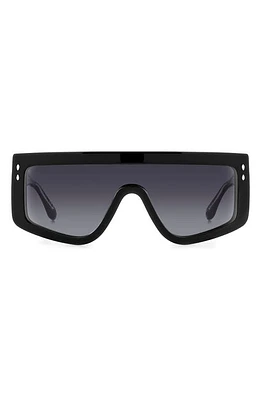 Isabel Marant 99mm Gradient Flat Top Sunglasses in Black/Grey Shaded at Nordstrom