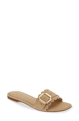 Larroudé Ivy Broderie Sandal Beige/beige at Nordstrom,