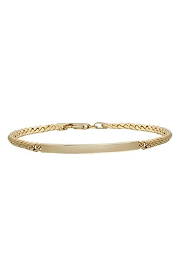 Bony Levy Men's 14K Gold ID Bracelet in 14K Yellow Gold at Nordstrom, Size 8