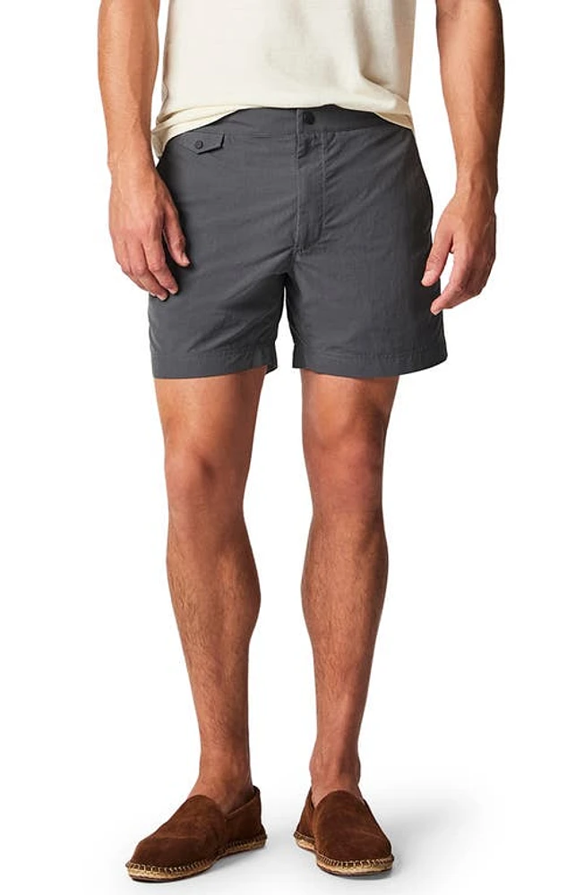 Billy Reid Moore Hybrid Swim Trunks Asphalt at Nordstrom,