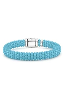 LAGOS Blue Caviar Ceramic Rope Bracelet in Silver/Blue at Nordstrom