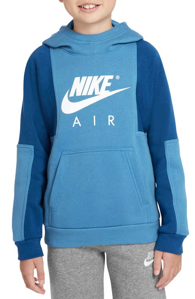 Nike Air Kids' Pullover Hoodie Dutch Blue/Court Blue/White at