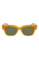 Longchamp 53mm Gradient Modified Rectangular Sunglasses in Honey at Nordstrom