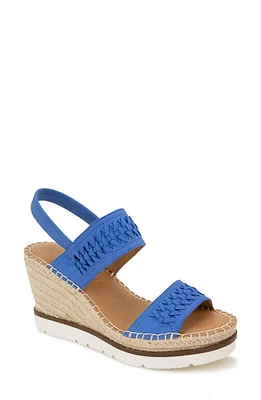 Gentle Souls Signature Elyssa Strappy Espadrille Sandal Denim Blue Nubuck at Nordstrom,