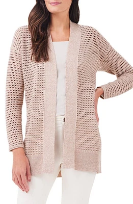 NIC+ZOE Moonlight Open Stitch Cardigan in Neutral Mix at Nordstrom, Size X-Large