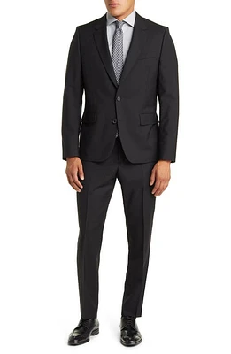 Paul Smith Tailored Fit Wool & Mohair Suit Blacks at Nordstrom,