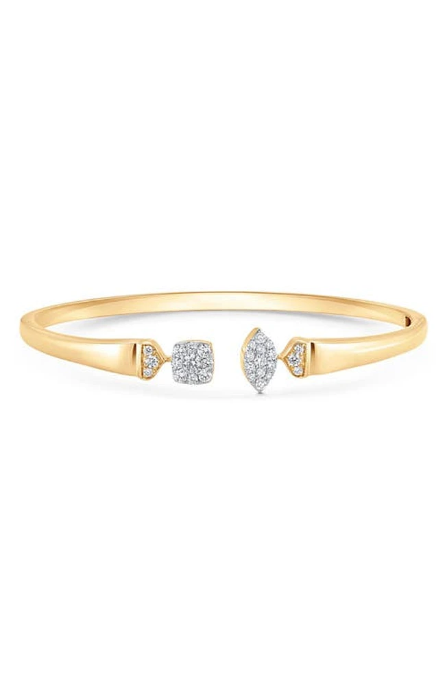 Sara Weinstock Unity Reverie Marquise & Cushion Diamond Bangle Cuff in Yellow Gold at Nordstrom