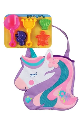 Stephen Joseph Unicorn Beach Tote & Sand Toys in Pink/Purple at Nordstrom