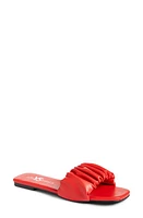 Yosi Samra Naomi Ruched Slide Sandal Flame at Nordstrom,