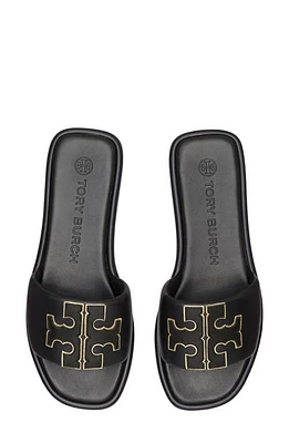 Tory Burch Double-T Leather Sport Slide Sandal at Nordstrom,