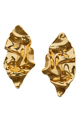 Alexis Bittar Essentials Crumpled Drop Earrings in Gold at Nordstrom