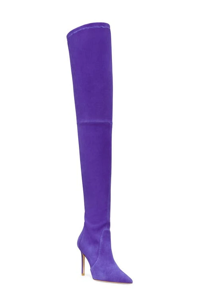 Stuart Weitzman Ultrastuart 100 Stretch Pointed Toe Over the Knee Boot Dusk at Nordstrom,