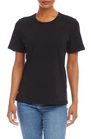 FIFTEEN TWENTY Stretch Cotton T-Shirt Black at Nordstrom,