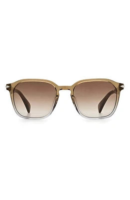 rag & bone 52mm Square Sunglasses in Olive /Grey Shaded at Nordstrom