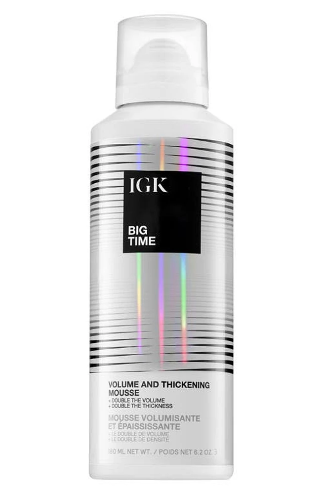 IGK Big Time Volume & Thickening Hair Mousse at Nordstrom, Size 6.2 Oz