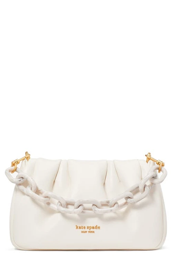 Kate Spade New York souffle smooth leather crossbody in Cream at Nordstrom