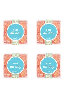 sugarfina Rosé All Day Bear Set of 4 Candy Cubes in Blue at Nordstrom