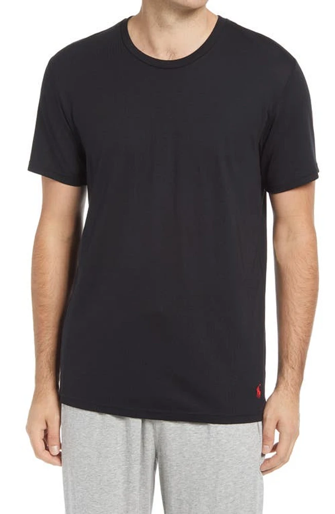 Polo Ralph Lauren Supreme Comfort Sleep T-Shirt Black at Nordstrom,