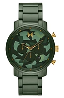 MVMT Camo Chronograph Bracelet Watch, 45mm in Green at Nordstrom