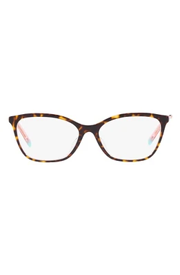 Tiffany & Co. 53mm Butterfly Optical Glasses in Lite Havana at Nordstrom